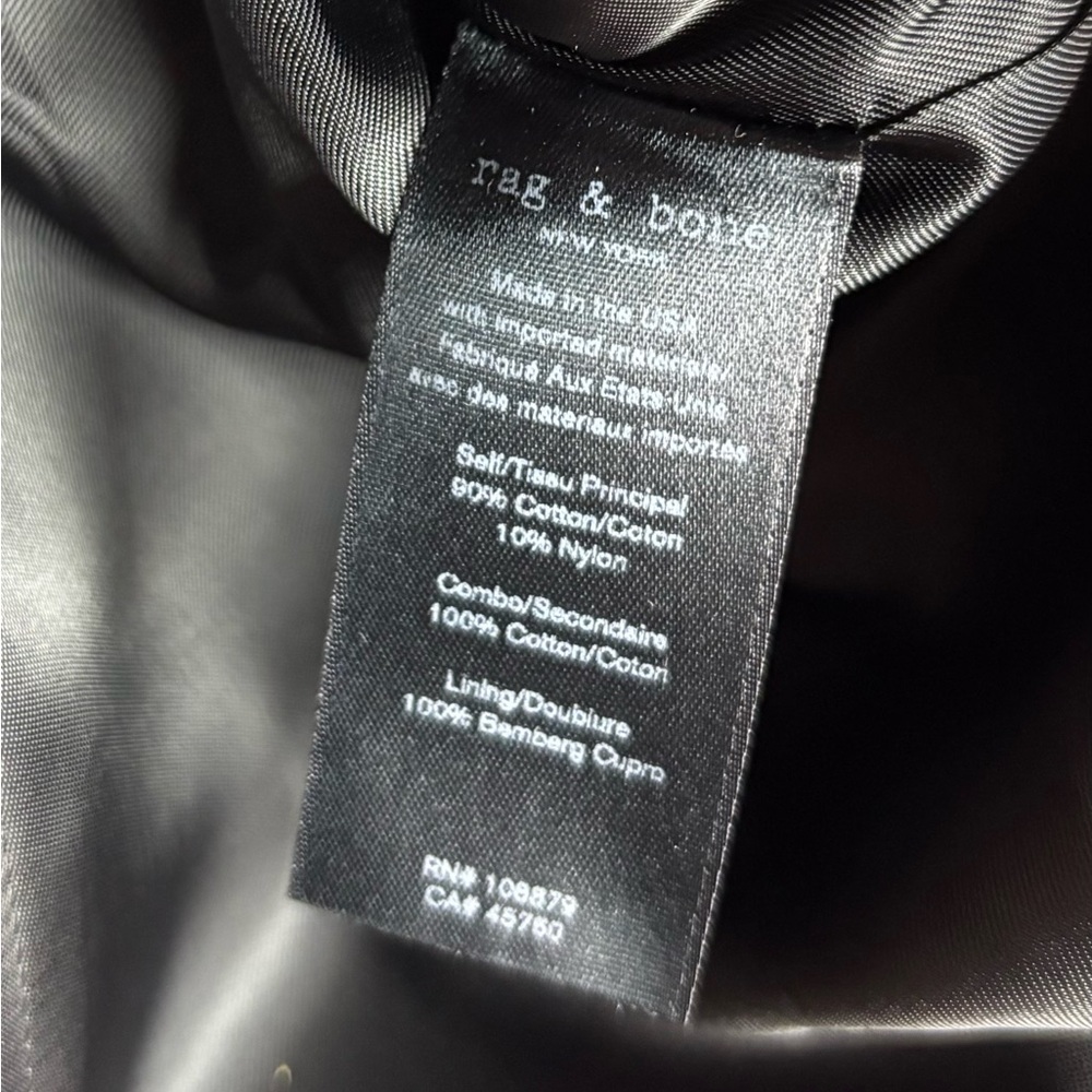 Rag & Bone Tailored Single Button Black Blazer Si… - image 5